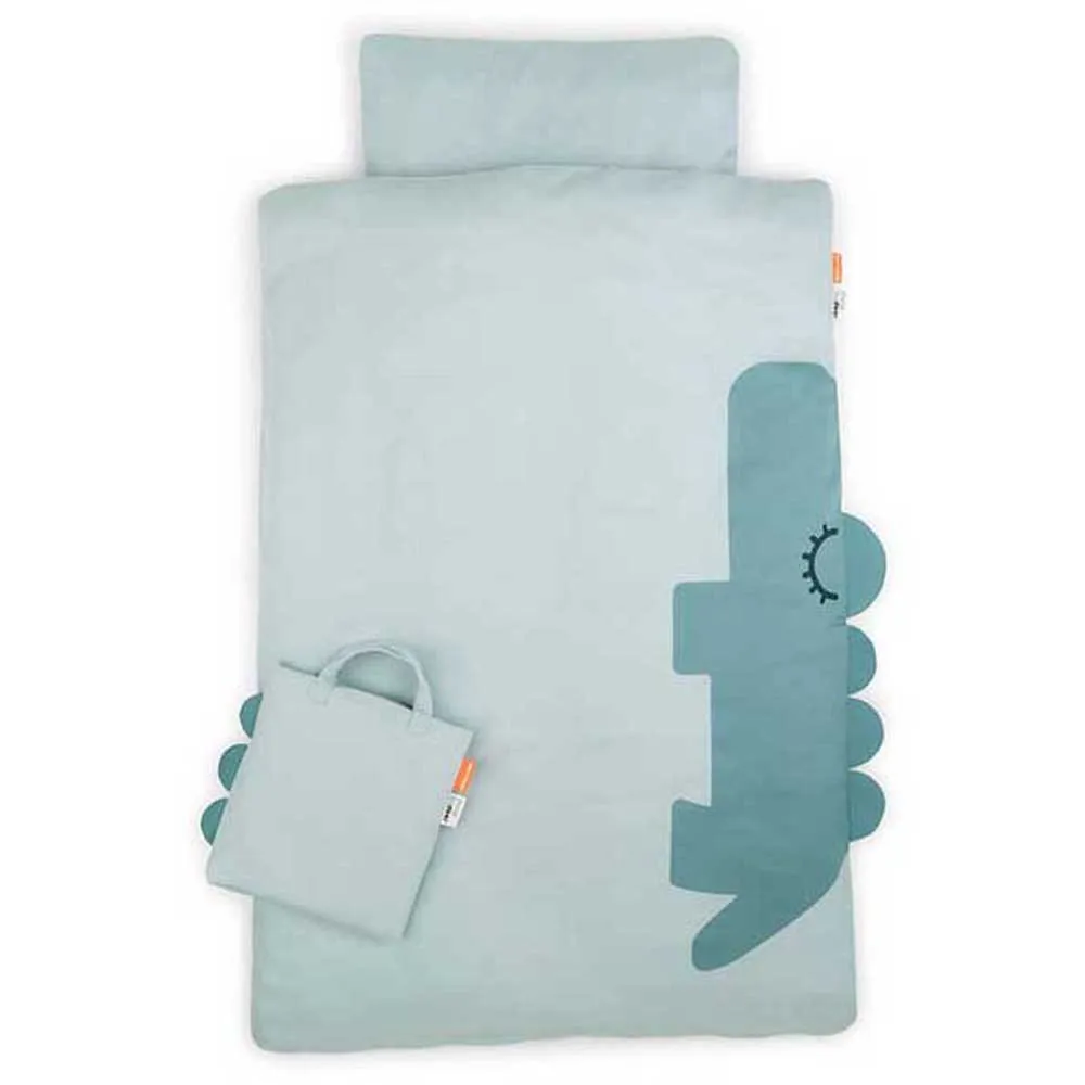 Done By Deer Baby Int/Dk Bed Sheets Sleepy Croco 3 Done By Deer Baby Int/Dk Bed Sheets Sleepy Croco