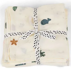 Done By Deer Swaddle 2 Pack Gots Sea Friends
